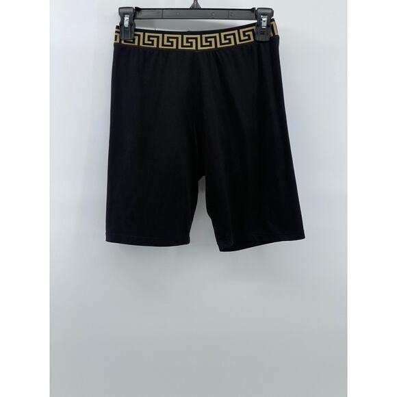 TRENDZ Women's Black Elastic Waist Pocketless Pull-On Casual Biker Shorts SZ S - Picture 1 of 9
